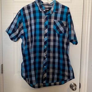 Plaid shirt sleeve button up